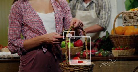 Woman Scanning Product with Smartphone in Grocery Store - Download Free Stock Images Pikwizard.com