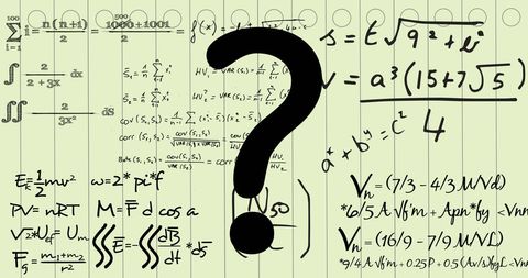 Question Mark with Diverse Mathematical Formulas on Background - Download Free Stock Images Pikwizard.com