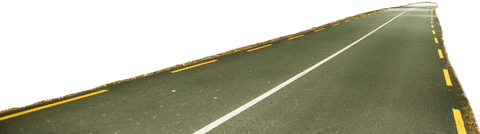 Isolated Straight Road with White Line on Transparent Background - Download Free Stock Videos Pikwizard.com