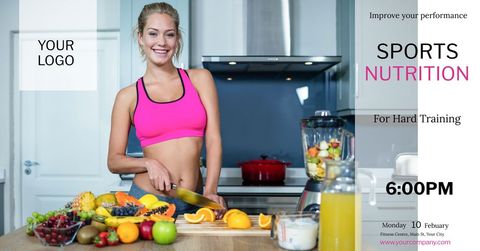 Smiling fitness enthusiast prepares healthy meal in modern kitchen
