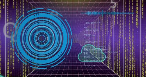 Digital Data Processing Concepts with Cloud Elements - Download Free Stock Images Pikwizard.com