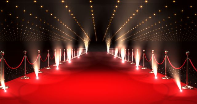 Red Carpet Spotlight Entrance Ready for an Event or Premiere Night - Download Free Stock Images Pikwizard.com