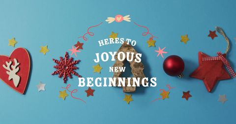 Festive New Beginnings with Christmas Decorations - Download Free Stock Images Pikwizard.com