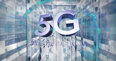 5G Fifth Generation in Modern Data Center - Download Free Stock Images Pikwizard.com