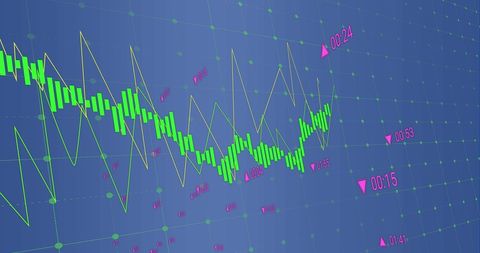 Data Visualization on Digital Grid with Technological Interface - Download Free Stock Images Pikwizard.com