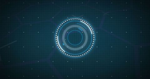 Futuristic Digital Interface with Circular Glowing Patterns - Download Free Stock Images Pikwizard.com