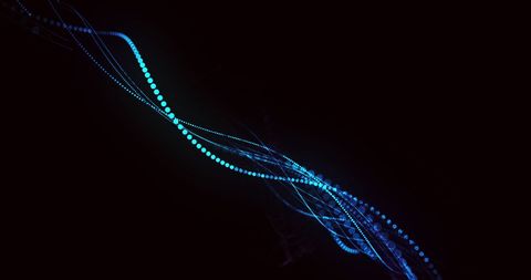 Glowing Blue Light Trails on Dark Background - Download Free Stock Images Pikwizard.com