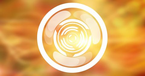 Abstract Futuristic Tech Scanner on Yellow Gradient Background - Download Free Stock Images Pikwizard.com