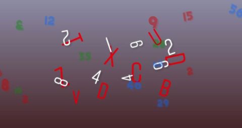Mix of Floating Numbers and Letters on Gray Background - Download Free Stock Images Pikwizard.com
