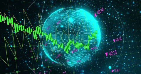 Digital Future of Global Data and Financial Trends - Download Free Stock Images Pikwizard.com