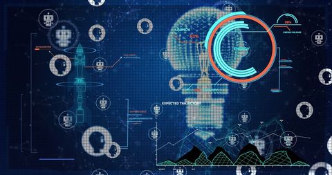 Futuristic AI Energy Interface with Data Visualization - Download Free Stock Images Pikwizard.com