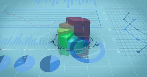 Abstract Display of Financial Data and Analytics Graphs - Download Free Stock Images Pikwizard.com