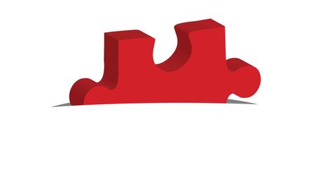 Red Puzzle Piece on White Background - Download Free Stock Images Pikwizard.com