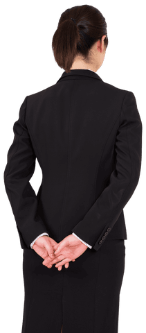 Asian Businesswoman in Formal Attire Transparent Background