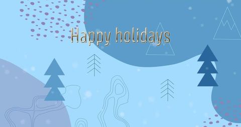 Joyful Holiday Greeting with Winter Wonderland Theme - Download Free Stock Images Pikwizard.com