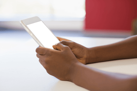 transparent black screen tablet in hands enhanced focus - Download Free Stock Videos Pikwizard.com