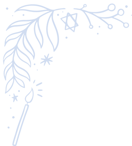 Minimalist botanical leaf branch candle motif transparent elegance