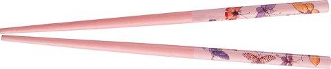 Transparent Chopsticks with Colorful Butterfly Design - Download Free Stock Videos Pikwizard.com
