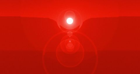 Abstract Neon Circular Light Patterns on Red Gradient - Download Free Stock Images Pikwizard.com