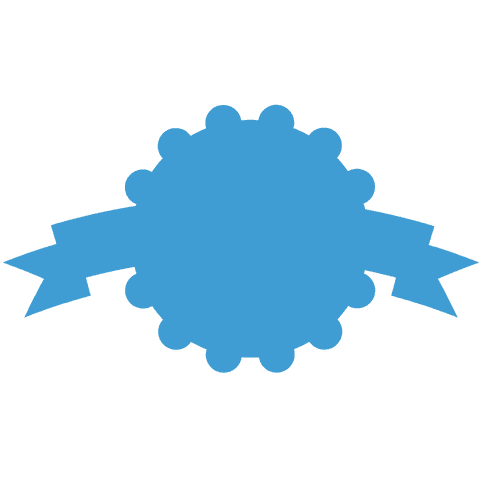 blank blue award ribbon label with transparent background - Download Free Stock Videos Pikwizard.com