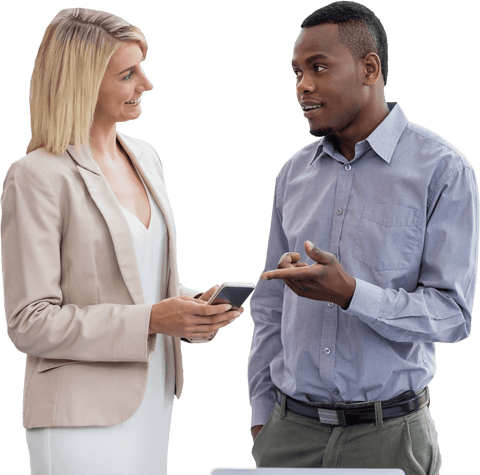 transparent co-workers smiling and talking collaboratively - Download Free Stock Videos Pikwizard.com
