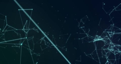 Abstract Digital Network with Dynamic Lines and Points - Download Free Stock Images Pikwizard.com