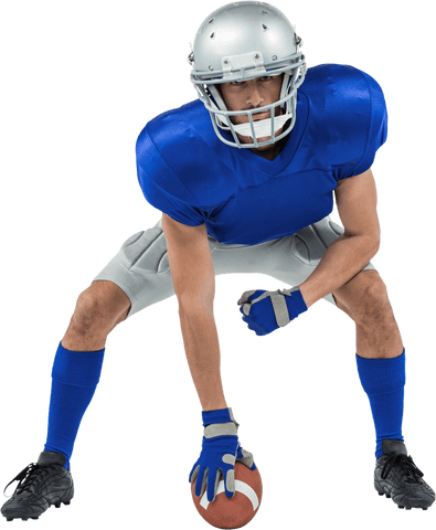 transparent american football player in action stance - Download Free Stock Videos Pikwizard.com