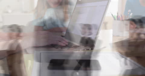 Abstract Overlapping Images of Business Technology