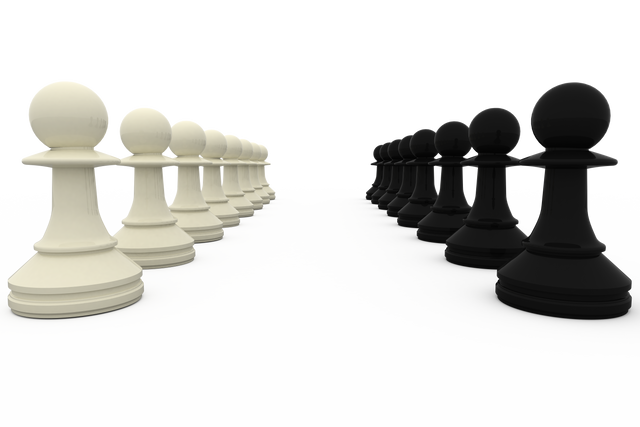 Fierce Pawn Battle: White and Black Chess Pieces on Transparent Background - Download Free Stock Videos Pikwizard.com