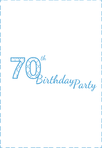 70th Birthday Party Invitation Card on Transparent Background - Download Free Stock Videos Pikwizard.com