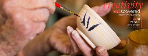 Artisan Hand Painting Ceramics Promoting Craftsmanship Classes - Download Free Stock Templates Pikwizard.com