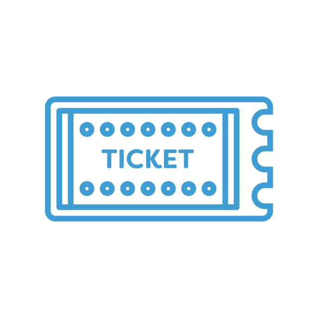 Digital Blue Ticket Illustration on Transparent Background - Download Free Stock Videos Pikwizard.com