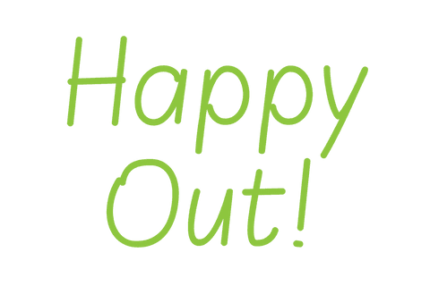 green text happy out on transparent background vector graphic - Download Free Stock Videos Pikwizard.com