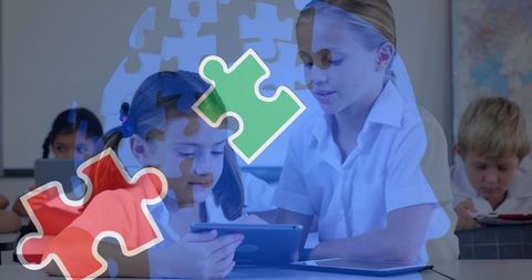 Children Engaging with Technology for Autism Awareness - Download Free Stock Images Pikwizard.com