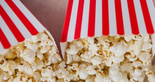 Top View of Full Popcorn Boxes on Grey Background - Download Free Stock Images Pikwizard.com