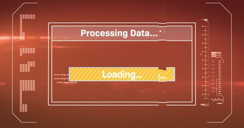 Data Processing Technology Loading Progress Screen - Download Free Stock Images Pikwizard.com