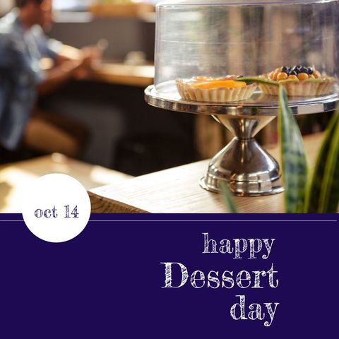 celebrating happy dessert day with delicious tarts - Download Free Stock Templates Pikwizard.com