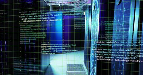 Digital Data Streams Flowing Through Data Center - Download Free Stock Images Pikwizard.com