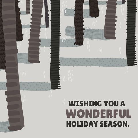 holiday greeting in serene abstract winter forest - Download Free Stock Templates Pikwizard.com