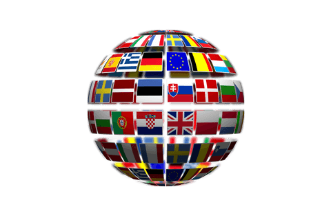 european flags 3d globe on transparent background illustration - Download Free Stock Videos Pikwizard.com