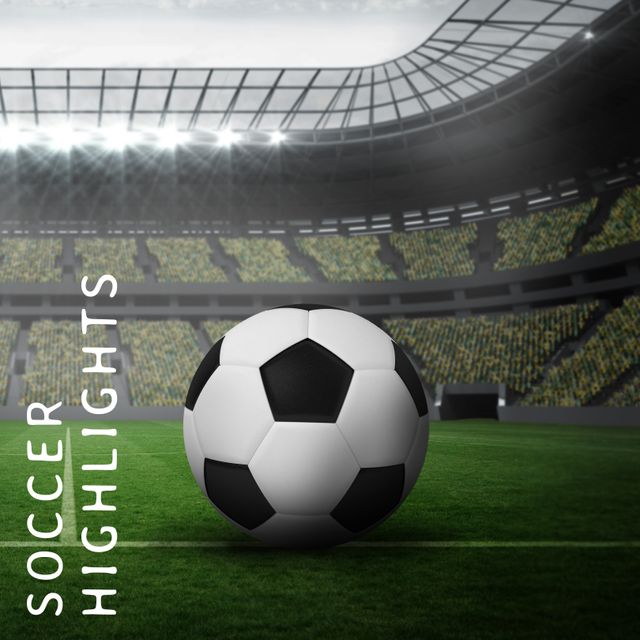 Ideal for promoting sports events, match highlights, soccer newsletters, or social media posts related to football. Suitable for illustrating articles about the sport, team communications, or advertising football programs.
