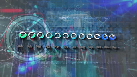 Financial Data Analysis with Abstract Digital Technology Interface