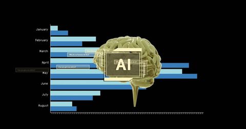 AI Brain with Data Presenting Future of Technology - Download Free Stock Images Pikwizard.com