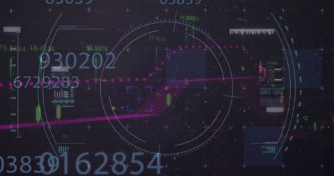 Futuristic Digital Interface with Complex Data and Analytics - Download Free Stock Images Pikwizard.com