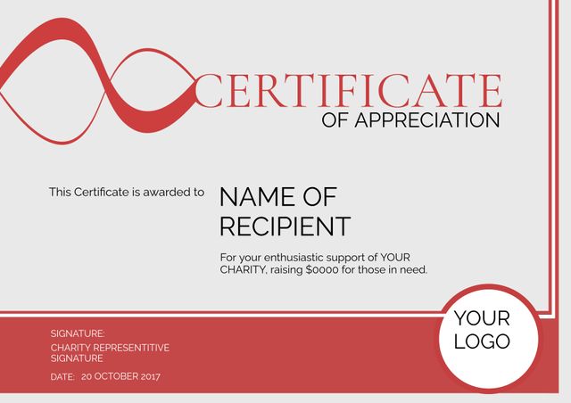 Bold Red Certificate Template for Prestigious Awards and Recognitions - Download Free Stock Templates Pikwizard.com