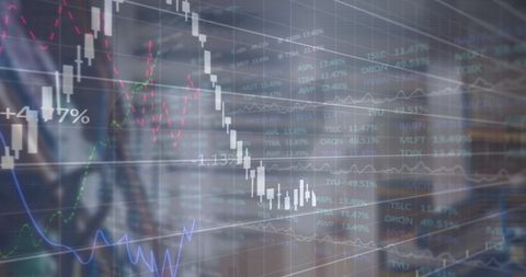 Financial Data and Shipment Operations in Warehouse Overlay - Download Free Stock Images Pikwizard.com