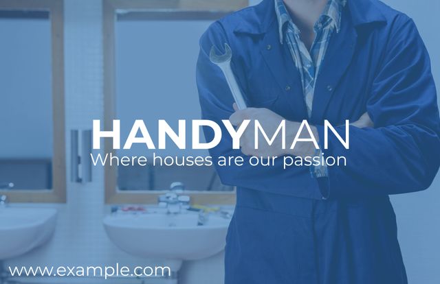 Professional Handyman Promoting Reliable Home Repair Services - Download Free Stock Templates Pikwizard.com