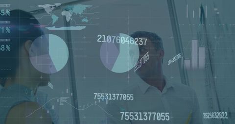 Colleagues Brainstorming with Financial Data - Download Free Stock Images Pikwizard.com