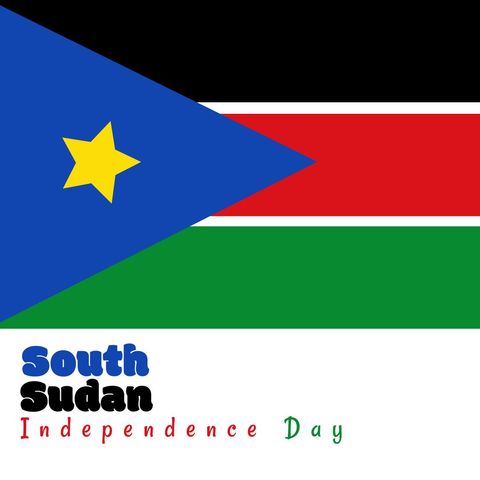 South Sudan Independence Day Celebration Graphic - Download Free Stock Templates Pikwizard.com