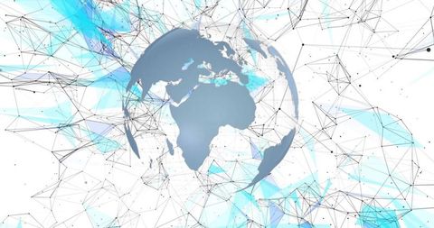 Global Network Concept with Abstract Globe Focus - Download Free Stock Images Pikwizard.com